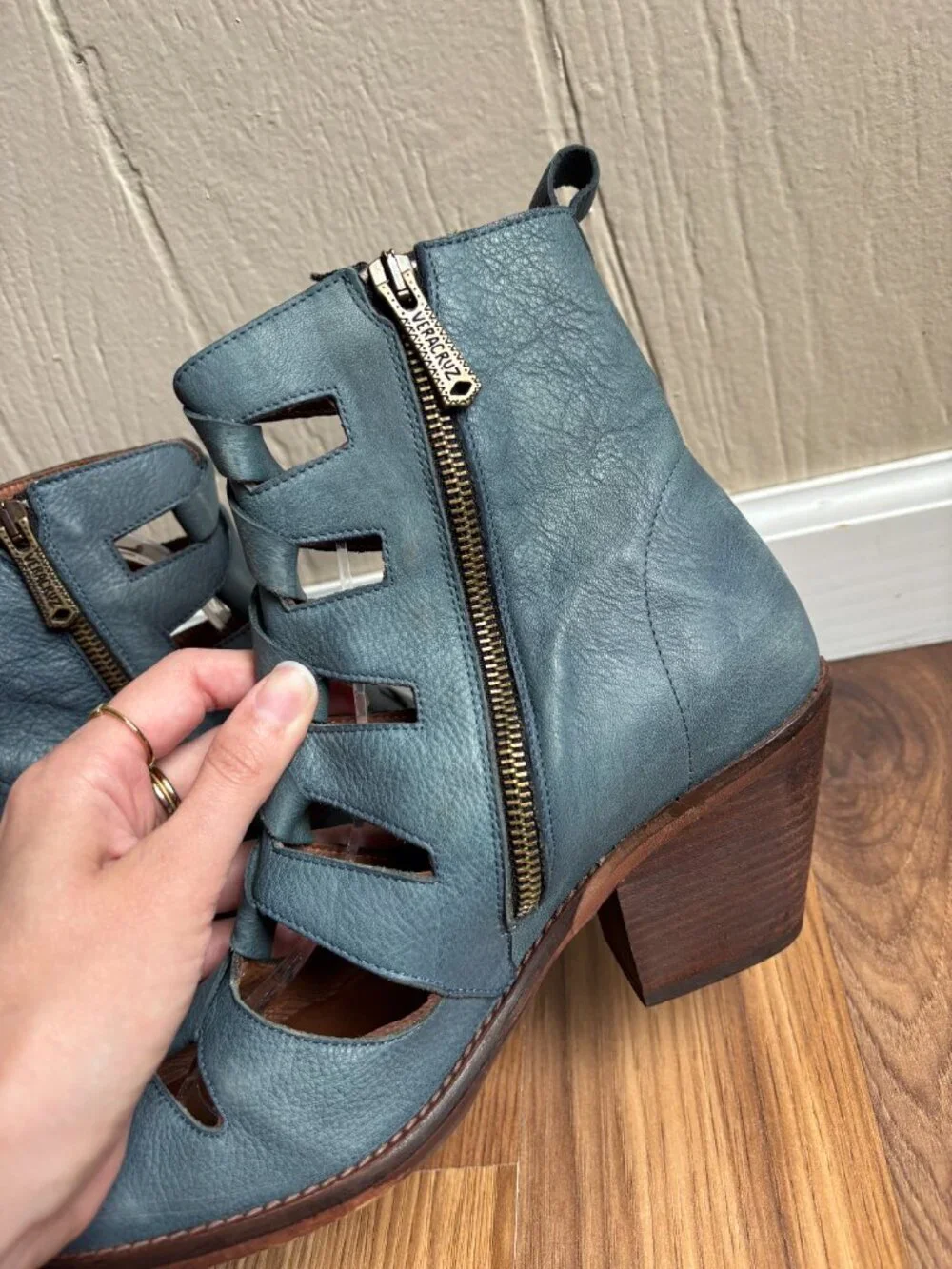 Sundance Leather Boho Cut Out Veracruz Triga Boots